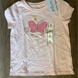 2/$8 Cat & Jack Pink Short Sleeve Tee Casual Comfort